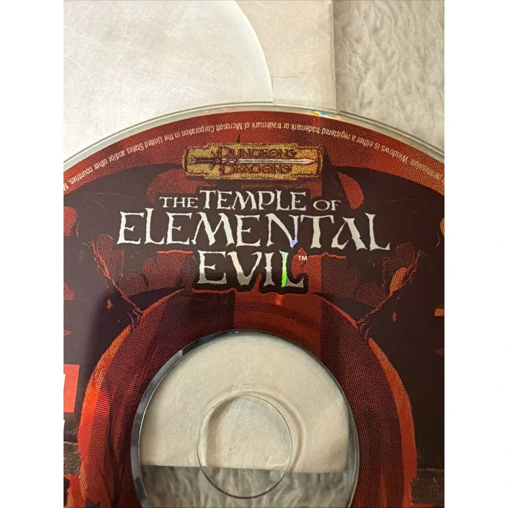 Dungeons & Dragons The Temple of Elemental Evil PC CD ROM 2003 Atari 2-Disc